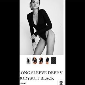 Eterne black thong bodysuit size XS worn once